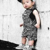 Cut Off Overalls in Urban Drip [Midnight Edition]