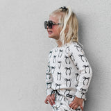 Organic Ribbed Set in Lana (Bows)