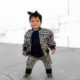 Bomber Jacket in Ava (Leopard)