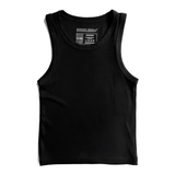 Ribbed Bamboo Tank in Black