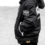 Live Fast Hydro Bomber Jacket in Black (FINAL SALE) - Rebel Bro