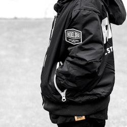 Image of Live Fast Hydro Bomber Jacket in Black (FINAL SALE)