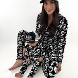 Women’s Bamboo Henley Two Piece Set in Warped Tour Midnight Edition