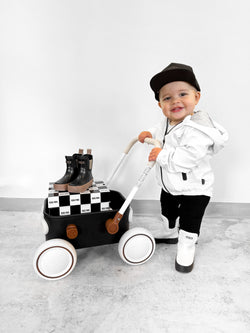 Image of The Core-Classic Midi Boot in Black / White