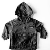 Pullover Windbreaker in Charcoal Checkered