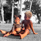 UPF50+ Cropped Two Piece Swimsuit in Morocco