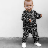 Organic Ribbed Set in Urban Drip [Midnight Edition]