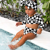 UPF50+ Cropped Two Piece Swimsuit in Venice