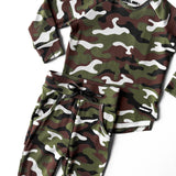 Organic Ribbed Set in Classic Camo