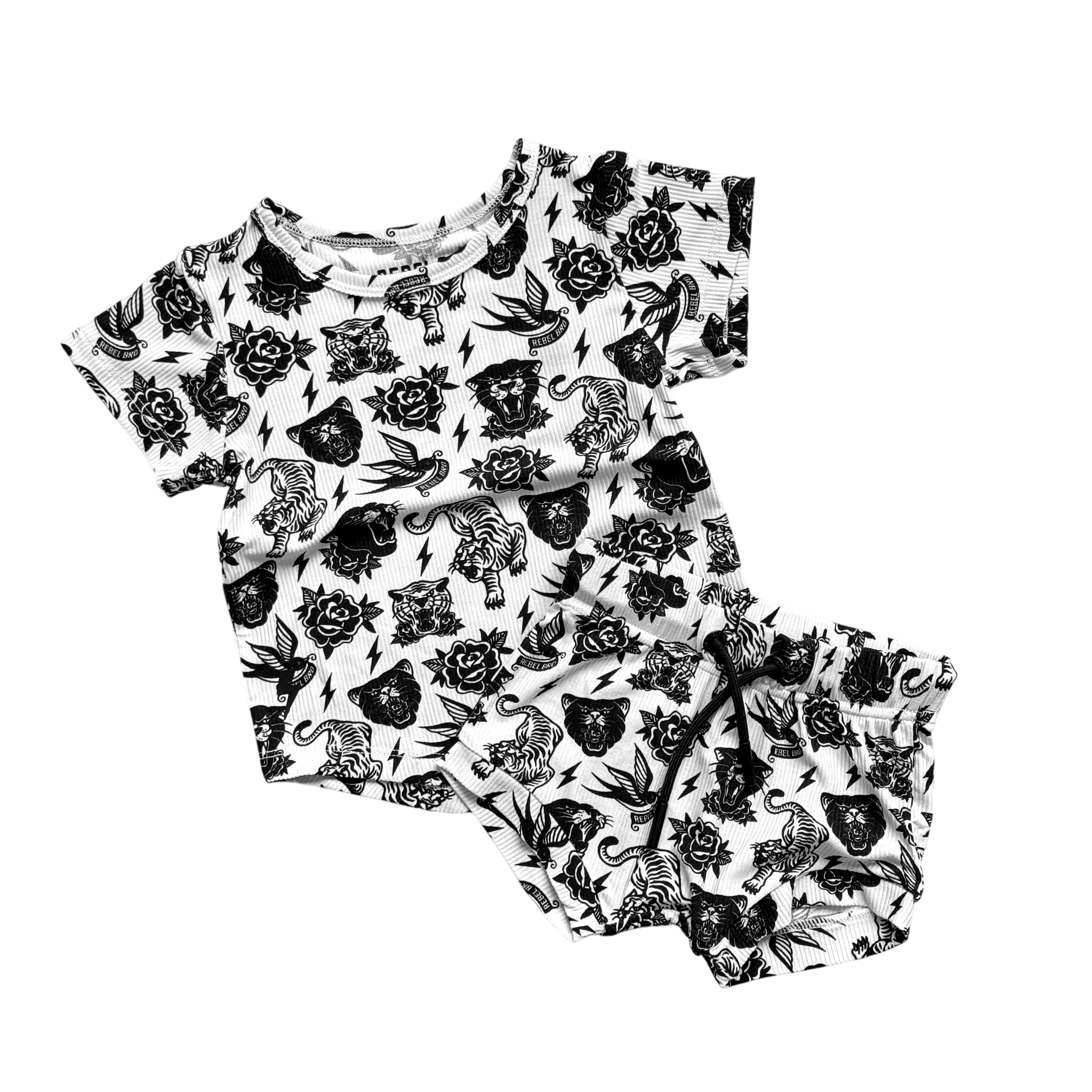 Bummie Two Piece Set in Born to be Wild - Rebel Bro