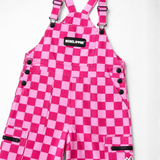 Women's Overall in Bubble Gum Checkered