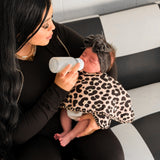 Organic Muslin Burp Clothes in Ava (Leopard) - 3 Pack