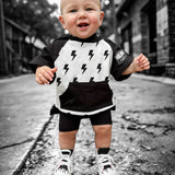 Bamboo Biker Shorts in Black