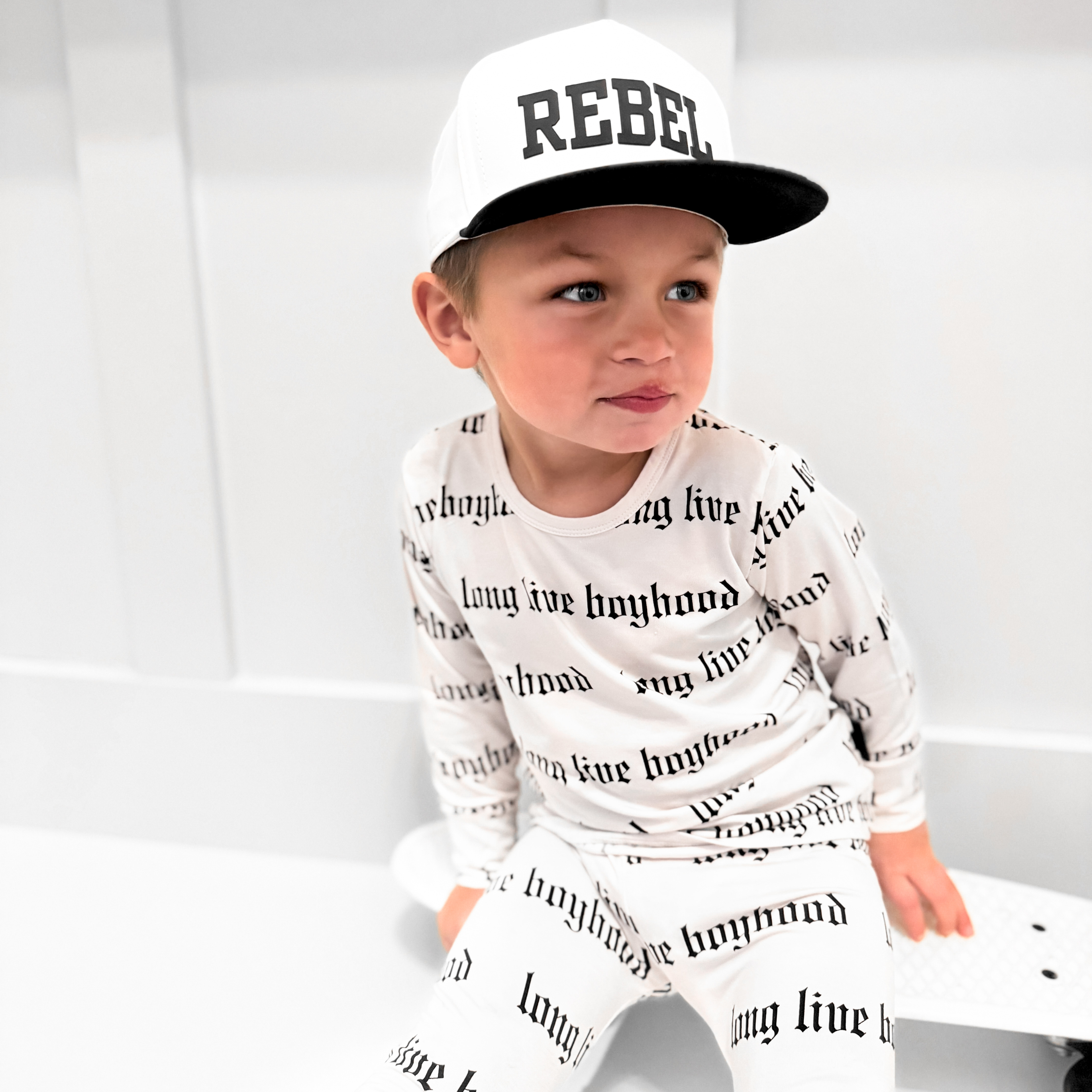 Bamboo Two Piece Set in Long Live Boybood - Rebel Bro
