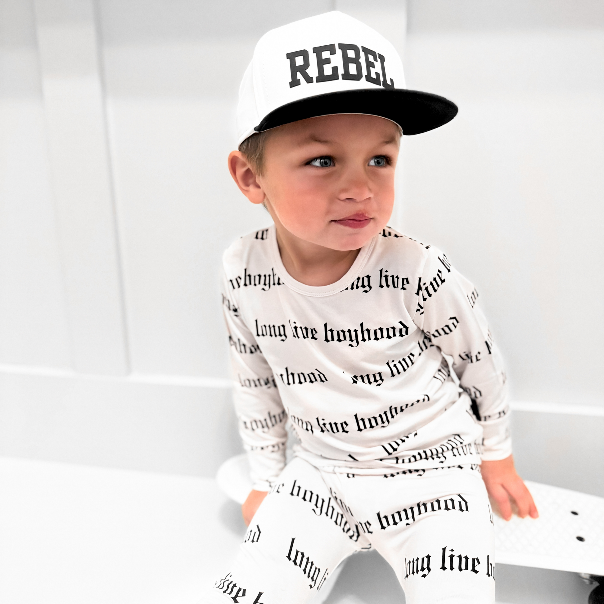 Bamboo Two Piece Set in Long Live Boybood - Rebel Bro