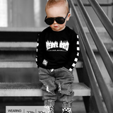 Long Sleeve Tee in Rebel Bro x Live Fast Flames