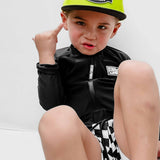 UPF50+ Long Sleeve Rash Guard in Black