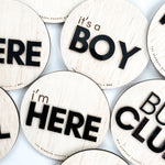 He’s Here + It’s a Boy — Double Sided Sign - Rebel Bro