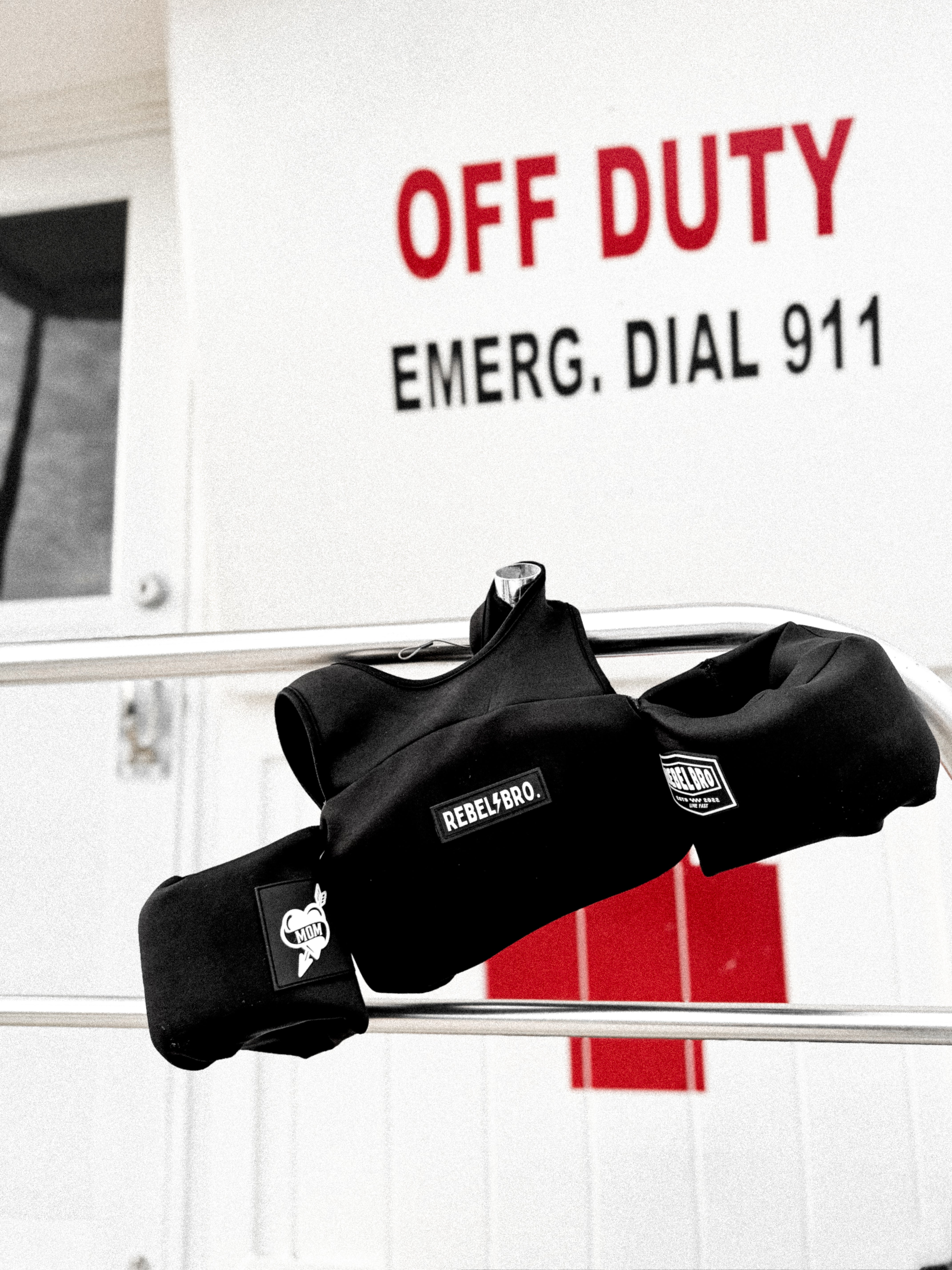 Neoprene Kids Arm Float in Black - Rebel Bro