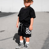 Everyday Cotton Shorts Set in Black