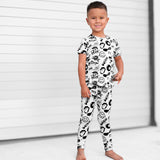 Bamboo Two Piece Set in Warped Tour