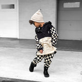 Pullover Windbreaker in Black/Oat