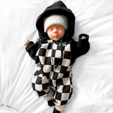 Hooded Fleece Romper in Venice