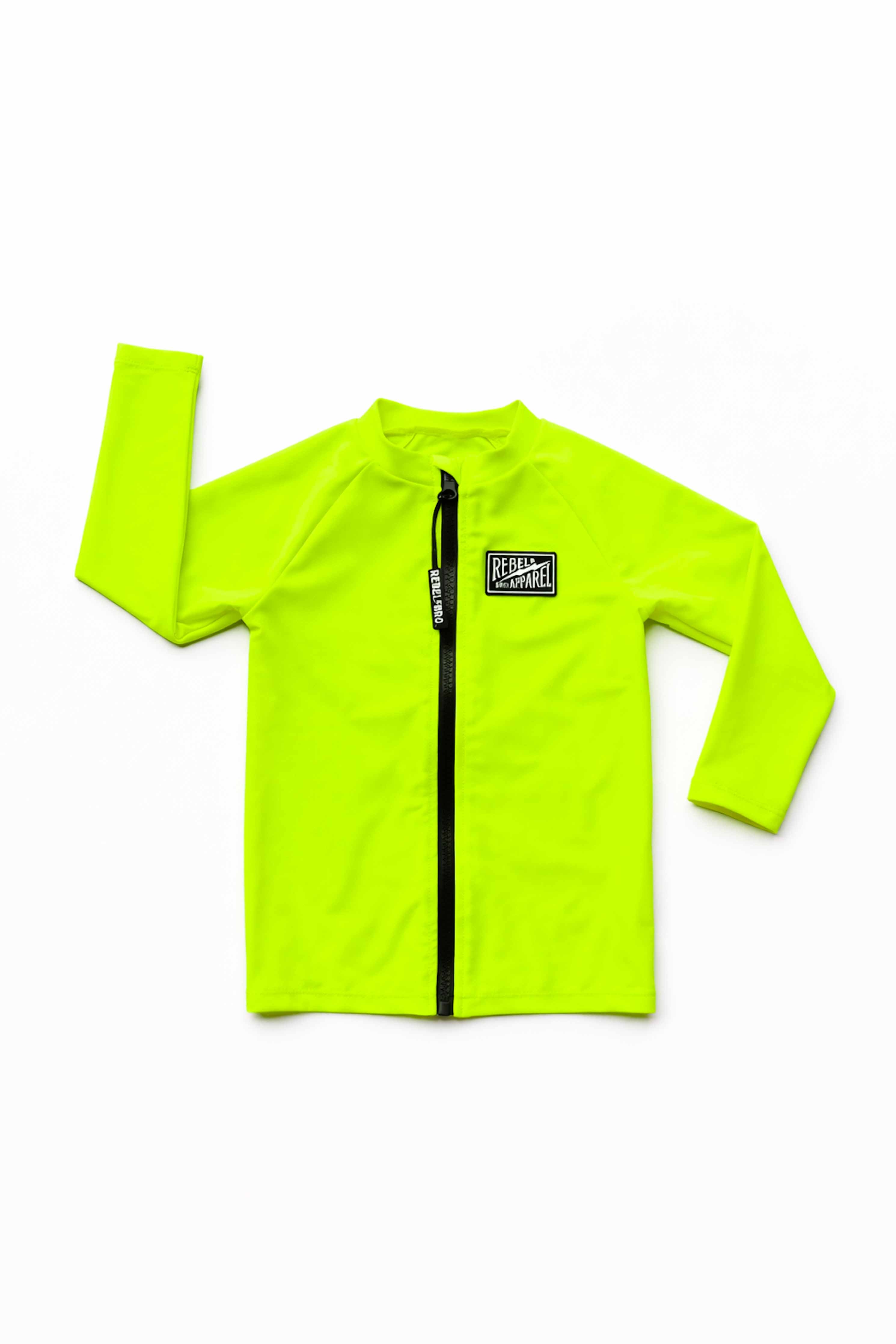 Neon Belly Rash Guard UPF50+ Long Sleeve Rash Guard in Neon Electric Lime – Rebel Bro