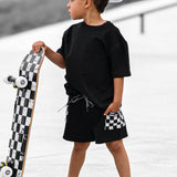 Everyday Cotton Shorts Set in Black