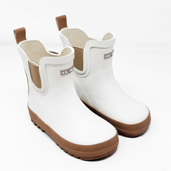 Image of RB x LB The Core-Classic Midi Boot in White / Taupe - Rebel Bro