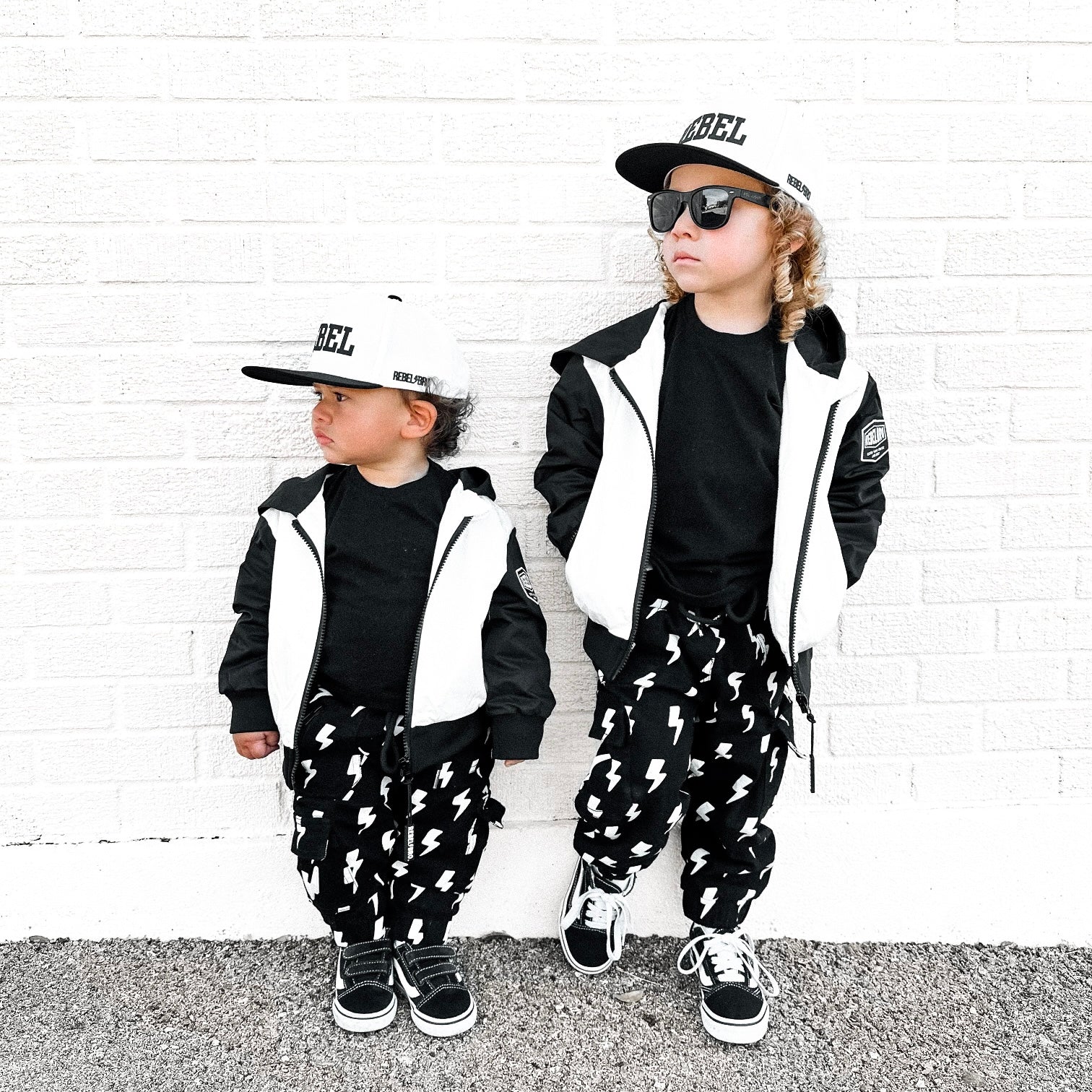 Live Fast Hydro Bomber Jacket in Black/White (FINAL SALE)