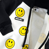 Hooded Fleece Romper in Happy Hour