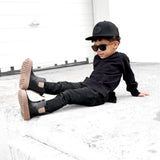 RB x LB The Core-Classic Midi Boot in Black / Taupe - Rebel Bro