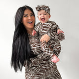 Women’s Bamboo Two Piece Set in Desert Zebra