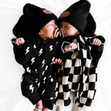 Hooded Fleece Romper in Jagger