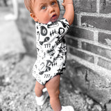 Bamboo Bubble Romper in Warped Tour