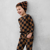 Organic Ribbed Set in Smoke + Spice (PREORDER)