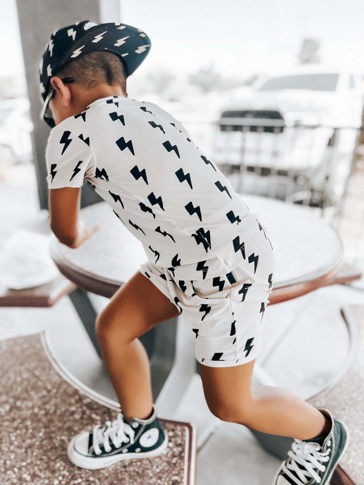 Biker Two Piece Set in Bowie