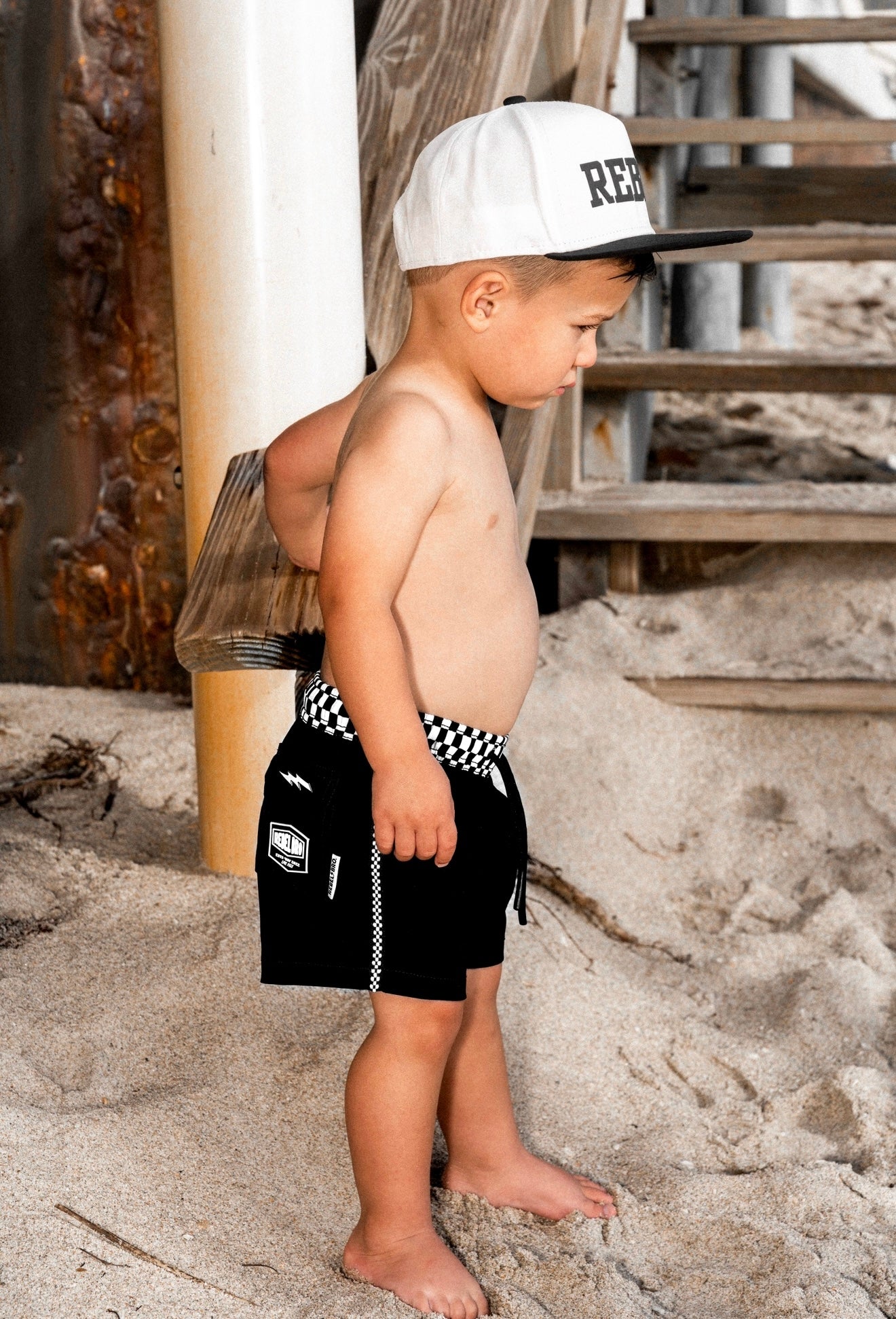 Hybrid Swim Trunks in Off The Wall - Rebel Bro