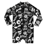 UPF50+ Swim Romper in Warped Tour [Midnight Edition]
