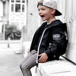 Live Fast Hydro Bomber Jacket in Black (FINAL SALE) - Rebel Bro