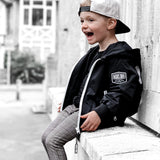 Live Fast Hydro Bomber Jacket in Black (FINAL SALE) - Rebel Bro