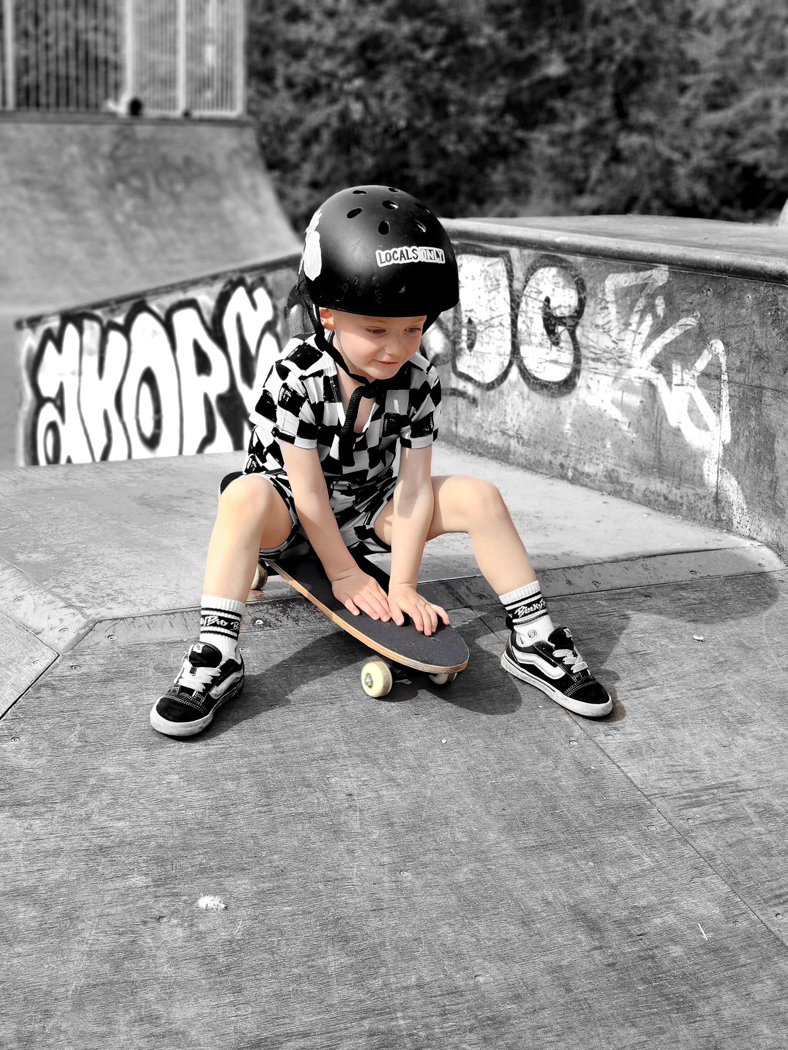 Biker Two Piece Set in Vintage Venice - Rebel Bro