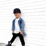 RB x LB The Core-Classic Midi Boot in Black / Taupe - Rebel Bro