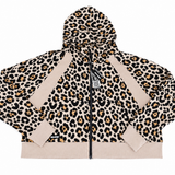 Women's Full Zip Hoodie in Ava (Leopard)