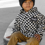 Hooded Flannel in Checkmate