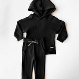 Waffle Set in Black