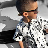 Pit Crew Romper in Bowie - Rebel Bro