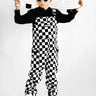 The Live Fast Checkered Overall in Venice - Rebel Bro