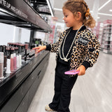 Bomber Jacket in Ava (Leopard)